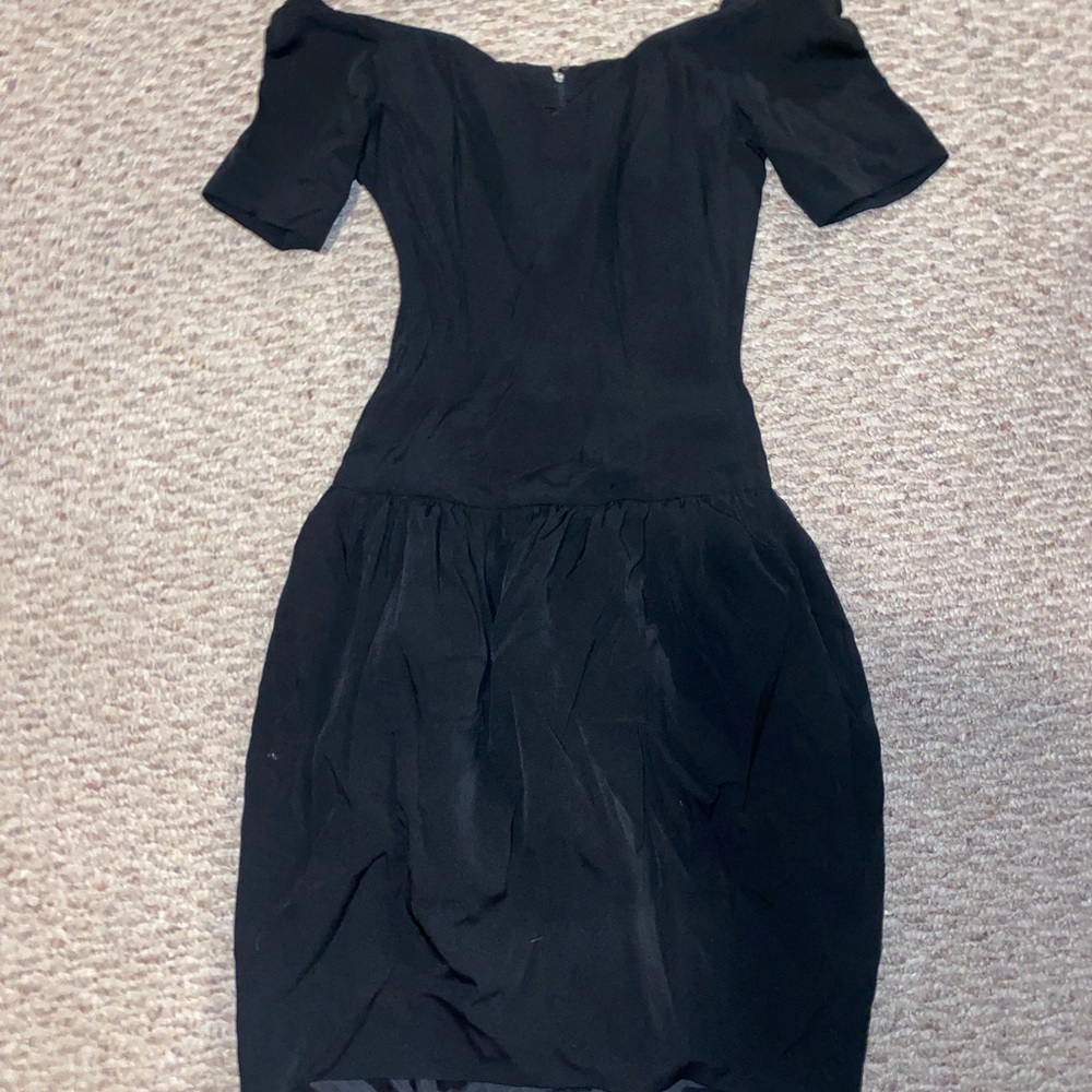 Nicole Miller Vintage 2000s Drop Waist Corset Dress